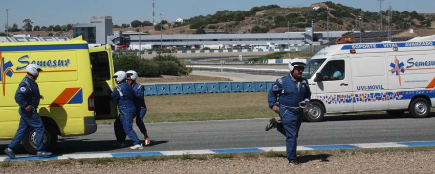 SEMESUR ASSISTANCE makes a great deployment of human and technical means to guarantee the best medical assistance in the Jerez Circuit.