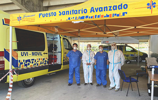 imagen carpa pruebas covid
