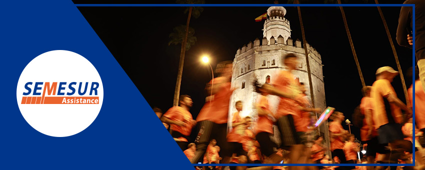 DISPOSITIVO SANITARIO  EN LA CARRERA NOCTURNA SEVILLA 2024